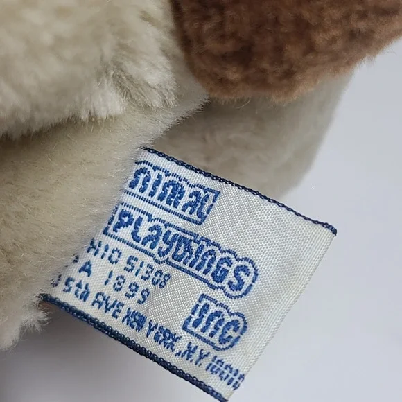 Vintage Animal Playthings 1986 Kennel Club Plush Dog Basset Hound Dog 13" - Picture 10 of 10